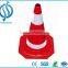 White and black rubber traffic cone,450mm/750mm reflective traffic cone innovative products for import