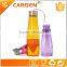 Travel 650ml plastic lemon juicer water bottle