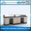 steel Island bench with PP sticks and sink and reagent shelf