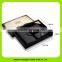 Black leather wallet card holder key pouch custom business corporate gift set 16014