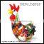 Folk art millefiori glass rooster figurines wholesale