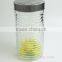 Wholesale Glass Storage Jar with Metal Lid, Glass Canister with Cover