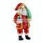 Christmas Brooches Women Rhinestone Gold Red Enamel Santa Claus Brooch