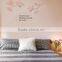 Large Tree and Letter Home Decoration Self Adhesive Importir Wall Sticker