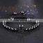 Fashion Luxury 18K Genuine Gold Plated Crystal Beaded Micro Pave Braiding Macrame Crown Men Bracelets Valentine's Gift