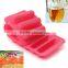 Amazon Popular 10 Cavities Silicone Cylinder Ice Cube Tray Freeze Mould