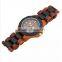 New Product Real Wood Watches Ebony and Red Sandlwood Japan Quartz Clock Watches Wood Unisex Watch on