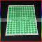 Custom self adhesive round fluorescent sticker paper with colorful