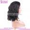 12 Inches Short Style Middle Part Natural Wave Brazilian Human Hair Wig Lace Front