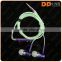 Alibaba online shopping free samples earphone funny and cute fluorescence cable light earphone