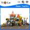 Rational construction plastic children outdoor playground slide with CE certificate