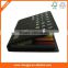 Customized Neon Sticky Strips in calculator,PU leather holder with calculator with combined Sticky notepads, Stationery Set