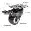 Swivel Caster Wheels Rubber Base with Brake Pack