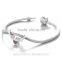 X355 Autonomic Design Free-Roaming Angel Wing Love Heart Charm Bead, Pave Zircon Custom Charm