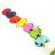 1 string 15inch 35x25mm vintage mix color dyeing turquoise large chunky elephant beads 3010003
