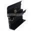 Latest black anodizing / polished aluminum extrusion profile from China factory