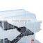 Pawhut 37" 4 Level White Indoor Metal Small Animal Cage Hutch