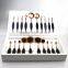 Professional make up set 10pieces BB cream tooth foundation brush rose gold oval makeup brush set wholesale