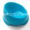 2015 New Wholesale Colorful Pet Plastic Slant Dog Bowl Spill-proof Dog Bowl