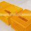 Plastic animal transport box for poultry chickens