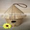 Bird nest basket bird nest wooden bird nest with round wooden window