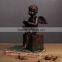 Resin rust color vintage writing small angel figurines