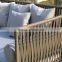 Hotel used outdoor wicker furniture rattan sofa set for sale