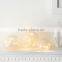 Set of 3 Battery Operated Crackled Glass Warm White Christmas LED Fairy Light Balls