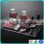 Factory wholesale glam clear acrylic 10 hole lipstick case holder