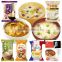Various type of delicious freeze-dried food items with quick delivery