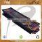 PP laminated jute one bottle wine bag with cane handle & with front window