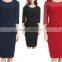 Sexy Women Lace Bodycon 3/4 Sleeve pencil Cocktail Evening Party Dress