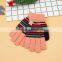 TC13025 Cheap winter warm knitted kids gloves new fashion cute long finger with fingers
