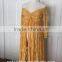 Gold Split Lace Off Shoulder Long Sleeves Maternity Gown Dress Pregnant Woman Mustard Lace Maxi Dress
