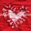 2016 Valentine's day heart outfits grils party clothes toddler baby pant heart red top stripes pant girls with accessories