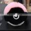 Hot Selling Fuzzy Plush Ball Toys Pokemon Keychain 6 colors