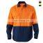 Customize 100 cotton orange mechanic work shirt