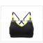 Custom make ladies fitness workout sports bra with sublimation printed