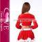 No MOQ Santa Girl Unique Christmas Suits Sexy Red Velvet Christmas Costume