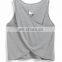 Supersoft crossover and flyaway back crop top