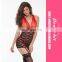 2016 Hot Sale Transparent Red Bowknot Extrem Sexy Lingerie For Women