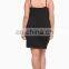 2015 latest fashion casual dress for fat ladies with adjustable straps knee length