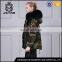 Army style man and women real raccoon fur removable lining parka