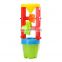 Plastic summer hourglass and barrel sand toy beach set