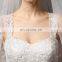 Stunning Lace Appliqued Two Straps Sheer Open Back Chapel Train Lace Mermaid Wedding Dresses 2015