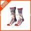 2016 Cheap China new design socks cheap striped custom sublimated socks