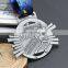 zinc alloy custom antique silver and bronze award running marathon sports medal
