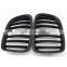 Car Front Gloss Matt Carbon M Color Black 2 Line Double Slat Kidney Grille Grill For BMW E84 X1