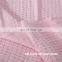 Nice Quality Breathable Pink Summer King Queen Waffle Cotton Blankets