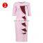 2021 African&American women new arrival casual pencil dress for office ladies formal wear